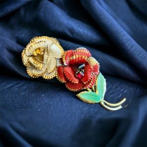 Vintage Flower Brooch
